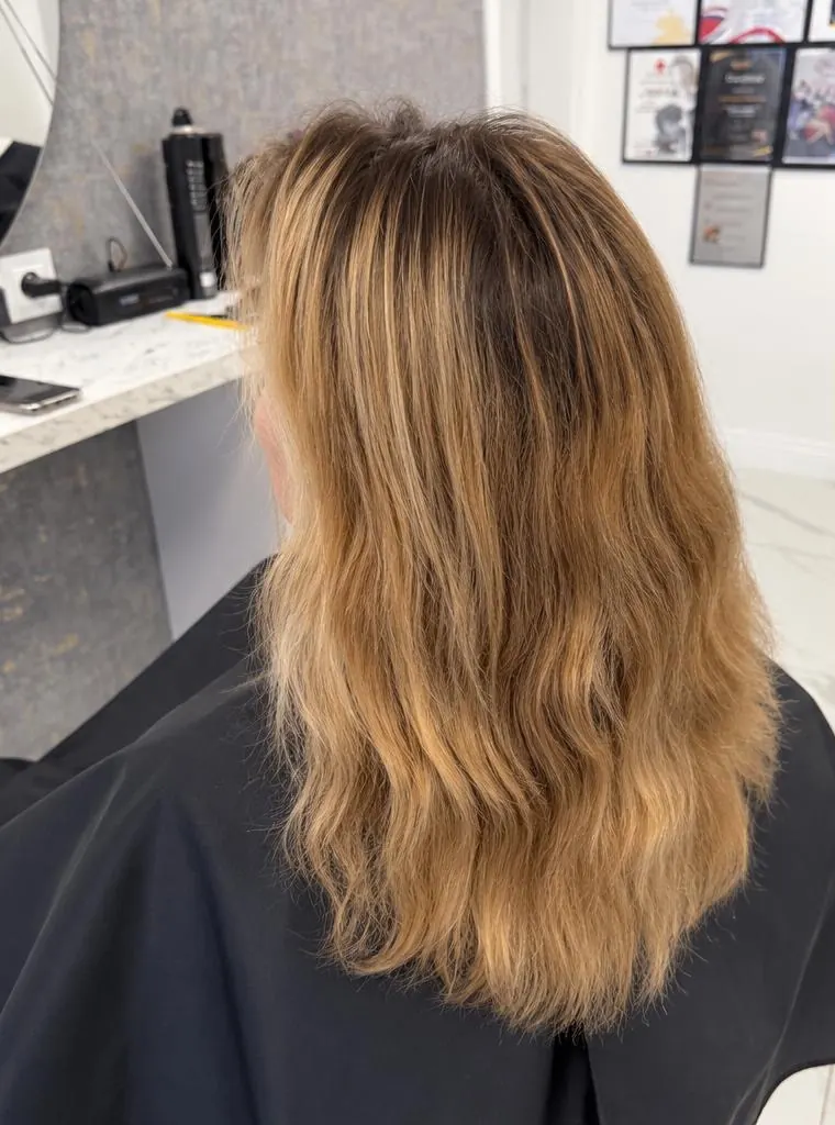 Zachte balayage – voor
